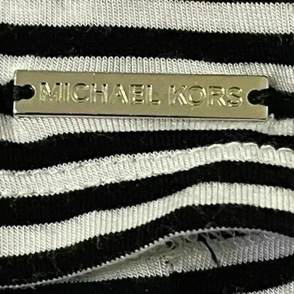 Micheal Kors So So  Soft Striped Shortsleeved Turtleneck Top Size 3X - Picture 9 of 9